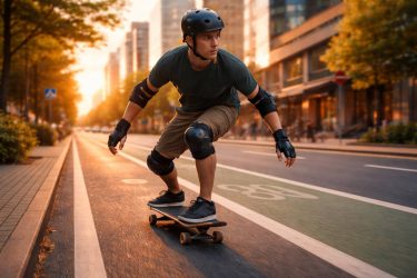 Protecciones imprescindibles para patinar con seguridad en ciudad: rodilleras, muñequeras y cascos